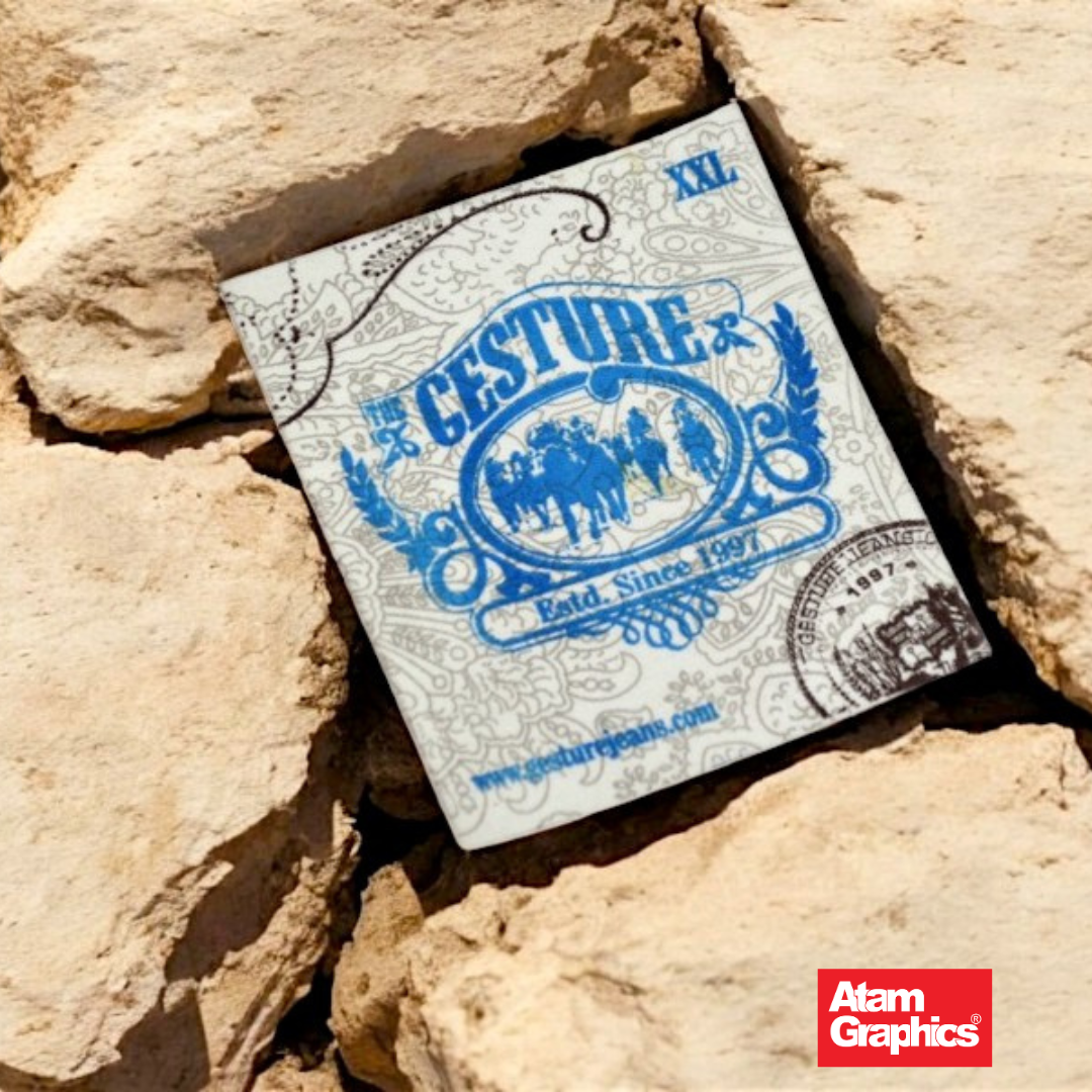 Custom Cotton Labels for Clothing – Soft, Durable & Eco-Friendly Fabric Tags | Atam Graphics